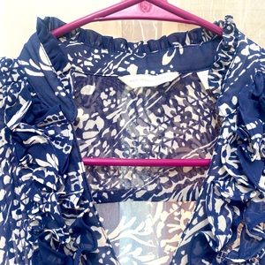 New York & Company 3/4 sleeve sheer tunic